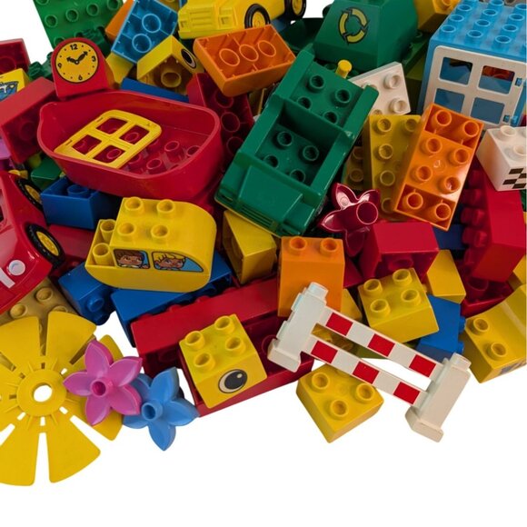 Lego Duplo Building Blocks Replacement Parts Bricks Cars Boat Windmill Lot 4lbs+ - Picture 5 of 11